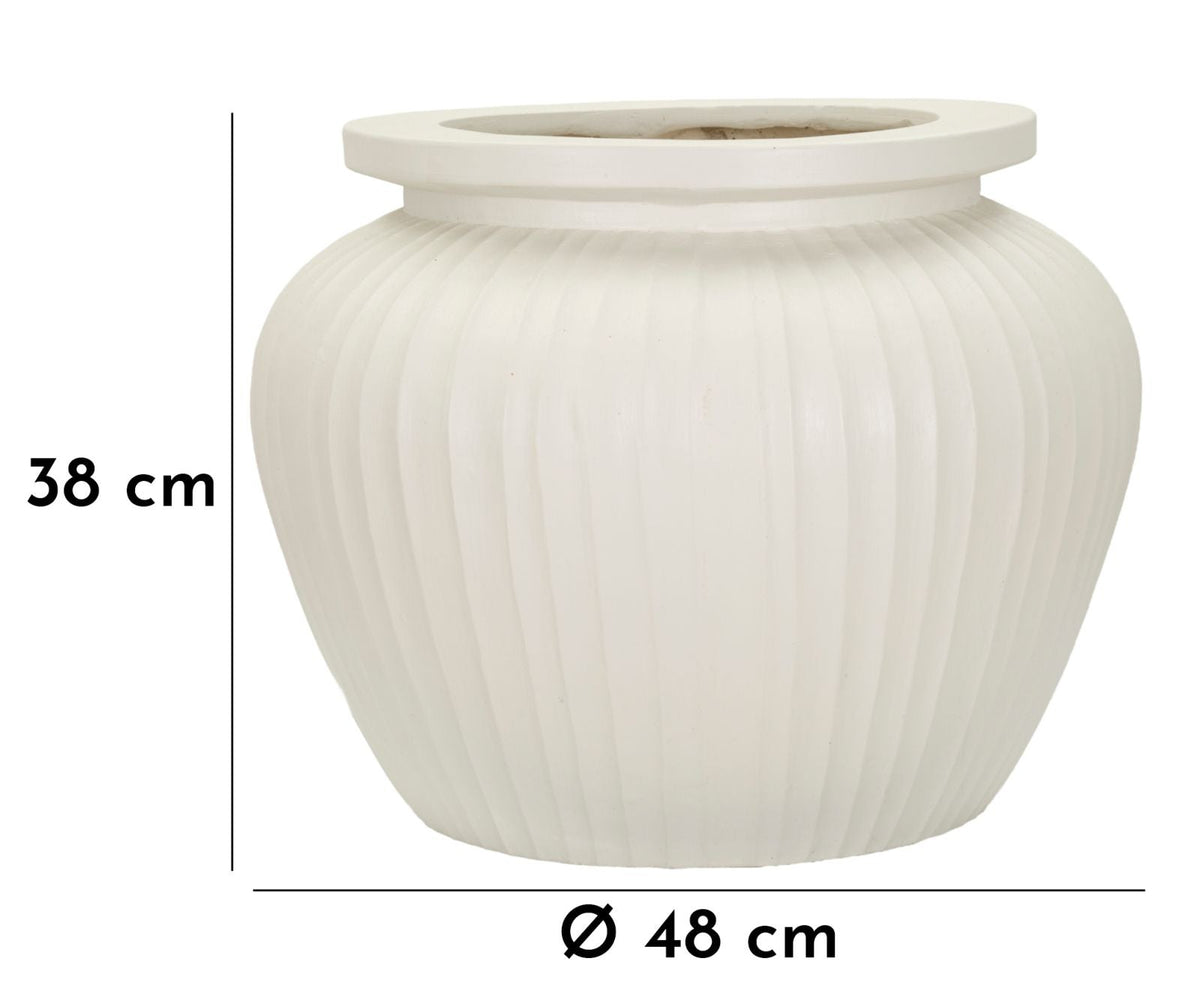 Blumenvase Chili Creme 38 cm