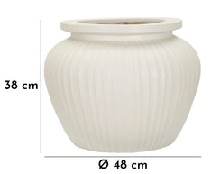Blumenvase Chili Creme 38 cm