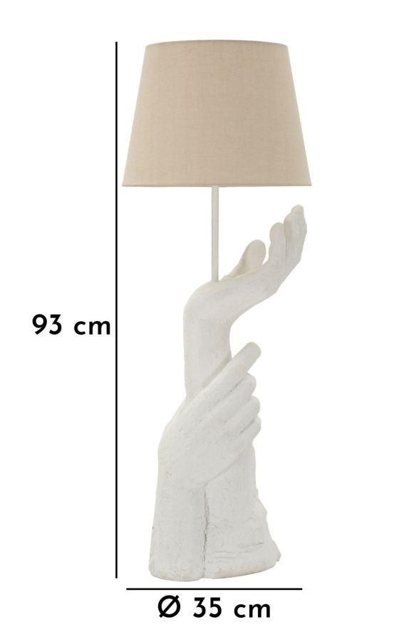Tischlampe Life Weiß 93 cm – Tischleuchte