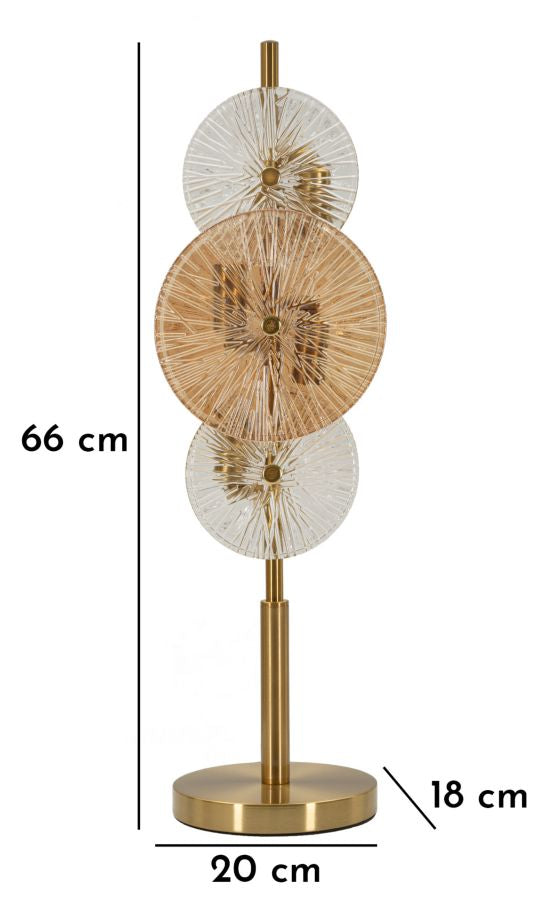 Tischlampe Osaka Gold Braun 66 cm – Tischleuchte