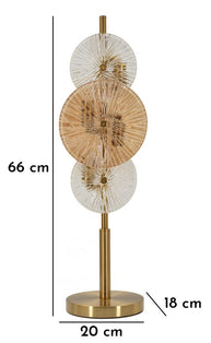 Tischlampe Osaka Gold Braun 66 cm – Tischleuchte