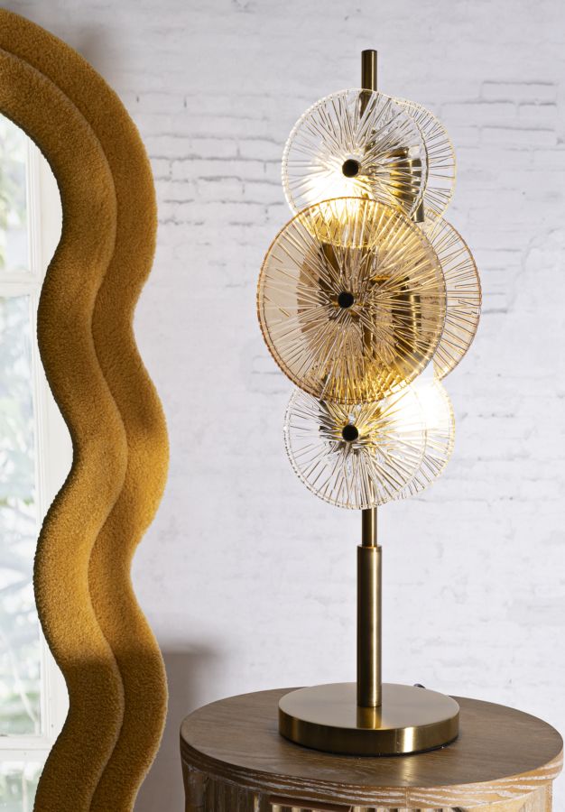 Tischlampe Osaka Gold Braun 66 cm – Tischleuchte