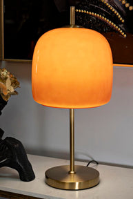 Tischlampe Gold Orange 53 cm – Tischleuchte