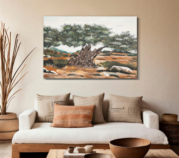 Wandbild Oliven 80 cm – Leinwandbild Deko
