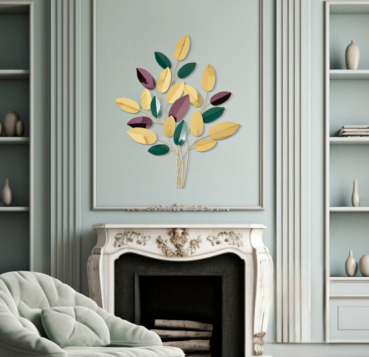 Wandpaneel Abstrakt Bunt 97 cm – Wanddeko