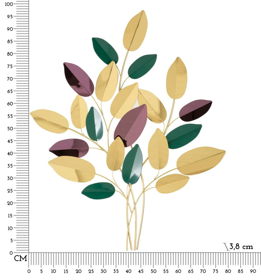 Wandpaneel Abstrakt Bunt 97 cm – Wanddeko