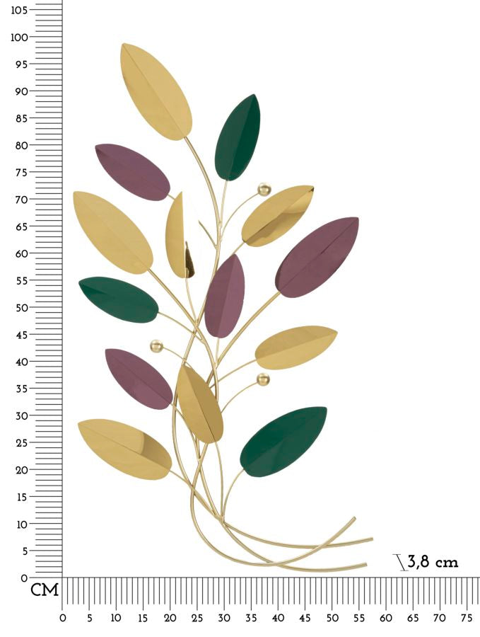 Wandpaneel Abstrakt Bunt 98,4 cm – Wanddeko