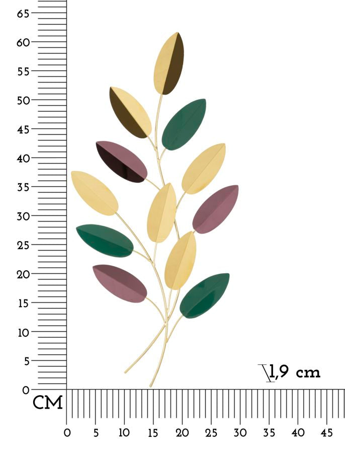 Wandpaneel Abstrakt Bunt 61 cm – Wanddeko