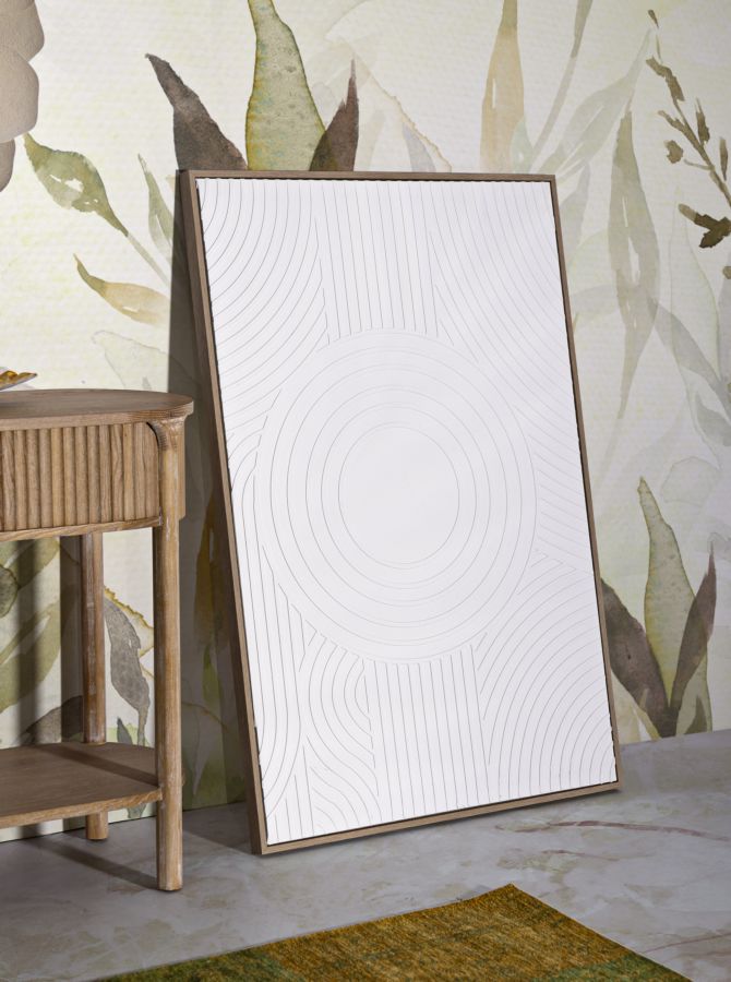 Wandbild Schlicht Linien 120 cm A – Leinwandbild Deko