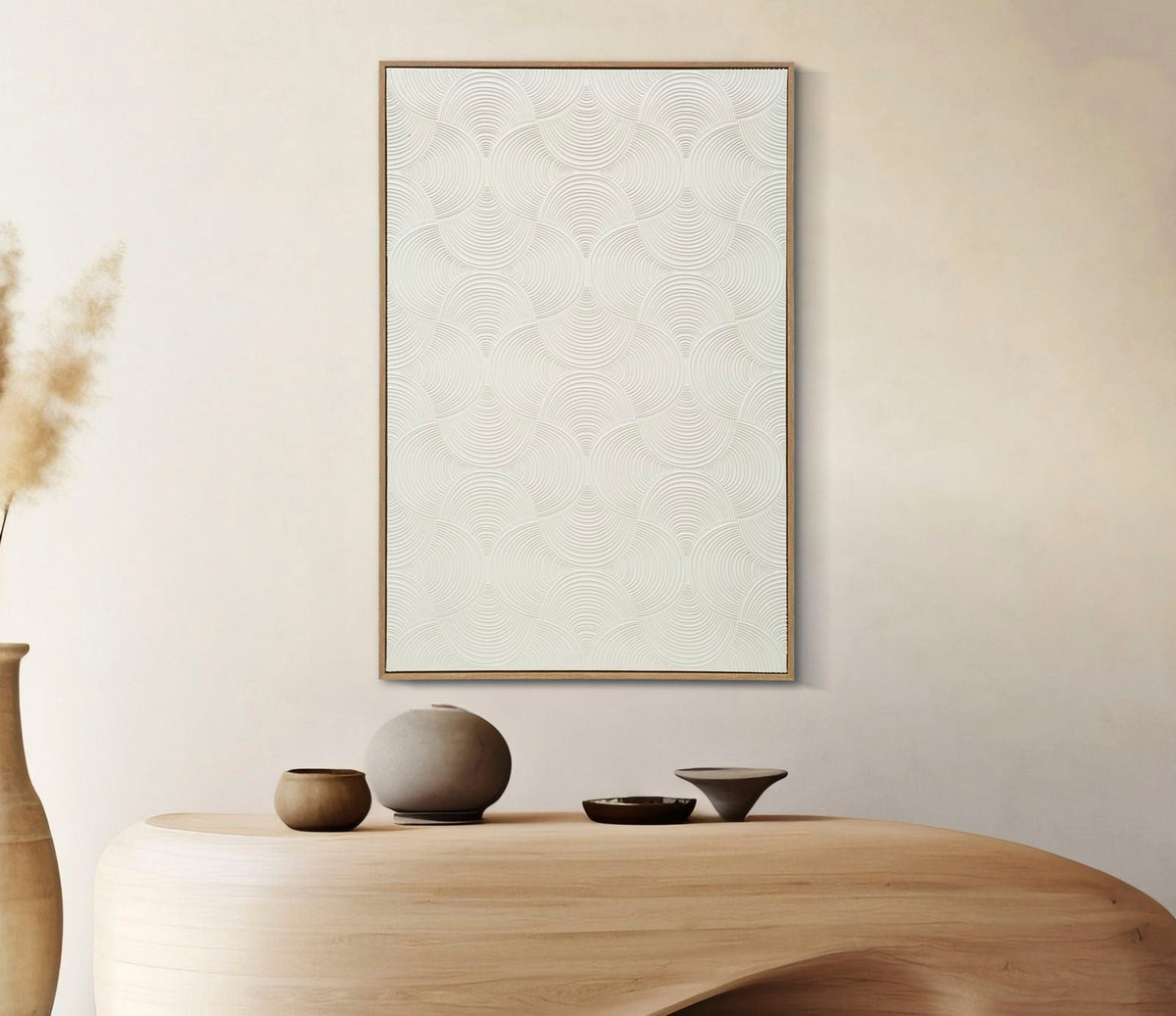 Wandbild Schlicht Linien 120 cm B – Leinwandbild Deko