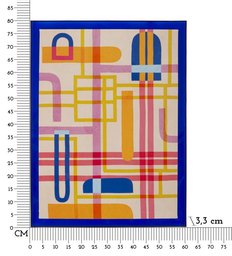Wandbild Abstrakt Modis Bunt 60×80 cm B – Leinwandbild Deko