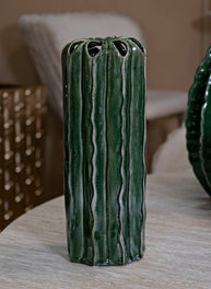 Blumenvase Kaktus Grün 31,5 cm – Dekovase