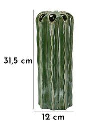 Blumenvase Kaktus Grün 31,5 cm – Dekovase