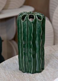 Blumenvase Kaktus Grün 23,5 cm – Dekovase