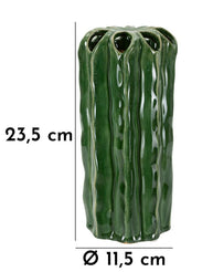 Blumenvase Kaktus Grün 23,5 cm – Dekovase