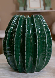 Blumenvase Kaktus Grün 31 cm
