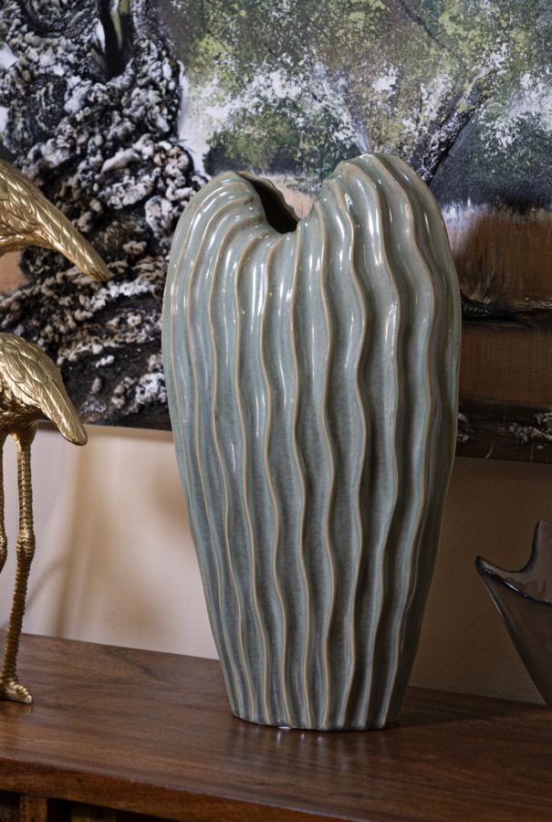 Blumenvase Venice Grün 46,5 cm