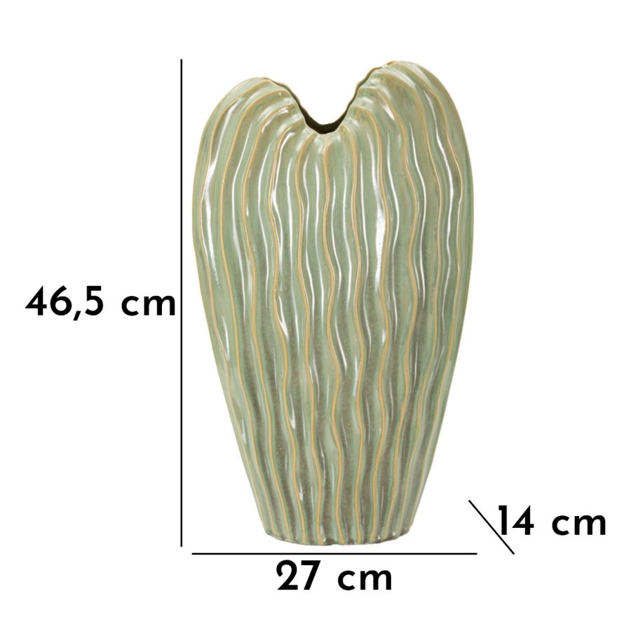 Blumenvase Venice Grün 46,5 cm