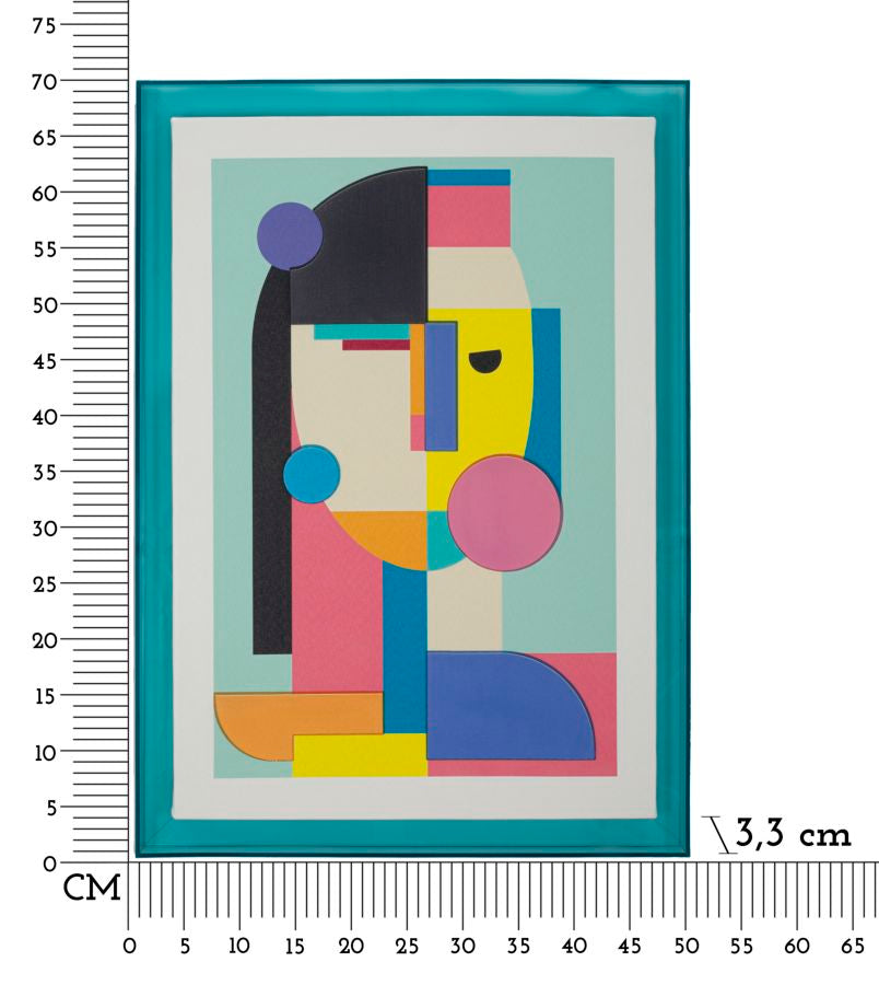Wandbild Picassy Linien 70 cm – Leinwandbild Deko