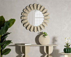 Spiegel Rund Dune Doppel Creme 85 cm