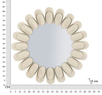 Spiegel Rund Dune Doppel Creme 85 cm