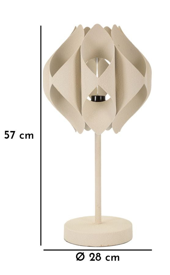 Tischlampe Creme 57 cm – Tischleuchte