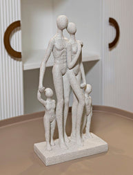 Stons Familie Creme – Skulptur Deko