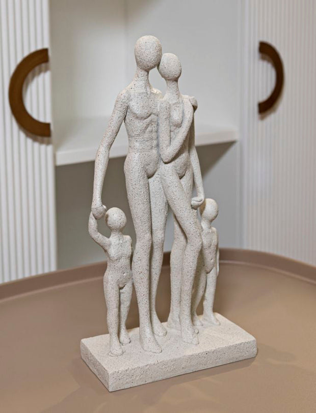 Stons Familie Creme – Skulptur Deko