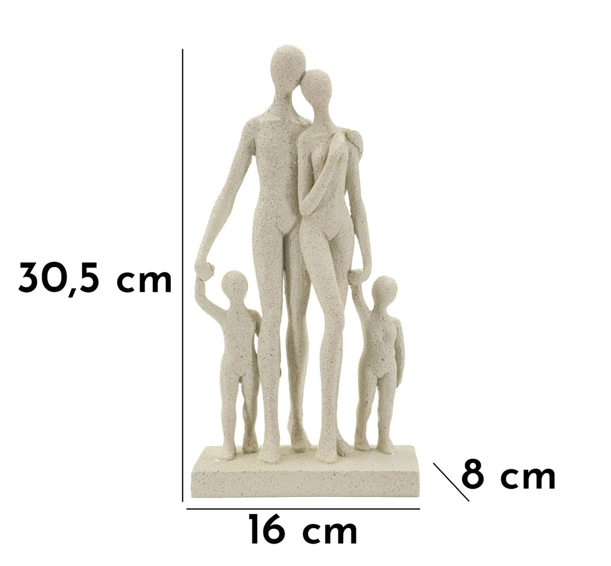 Stons Familie Creme – Skulptur Deko