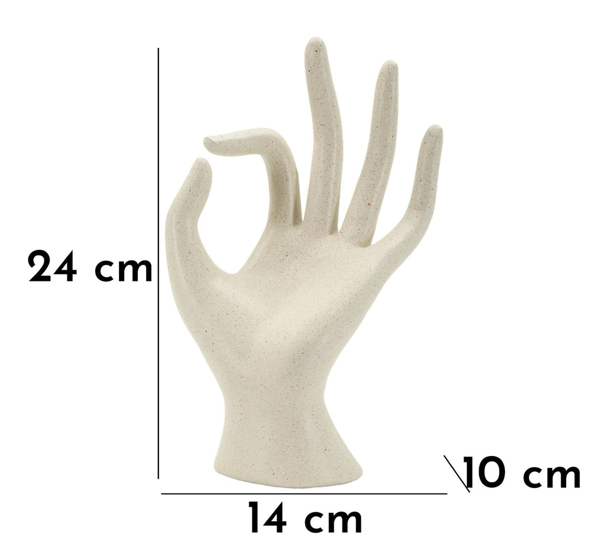 Dekofigur Hand OK – Skulptur Deko