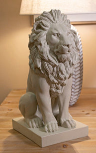 Stons Löwe Creme – Skulptur Deko