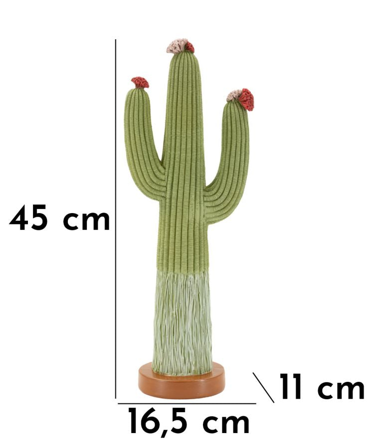 Dekofigur Kaktus Bunt 45 cm – Skulptur Deko