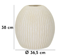 Blumenvase Eiszapfen Creme 38 cm