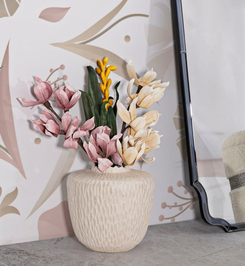 Blumenvase Schatten Creme 32,5 cm