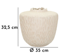 Blumenvase Schatten Creme 32,5 cm