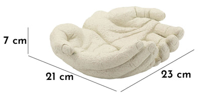 Dekotablett Hände Creme Skulptur – Serviertablett