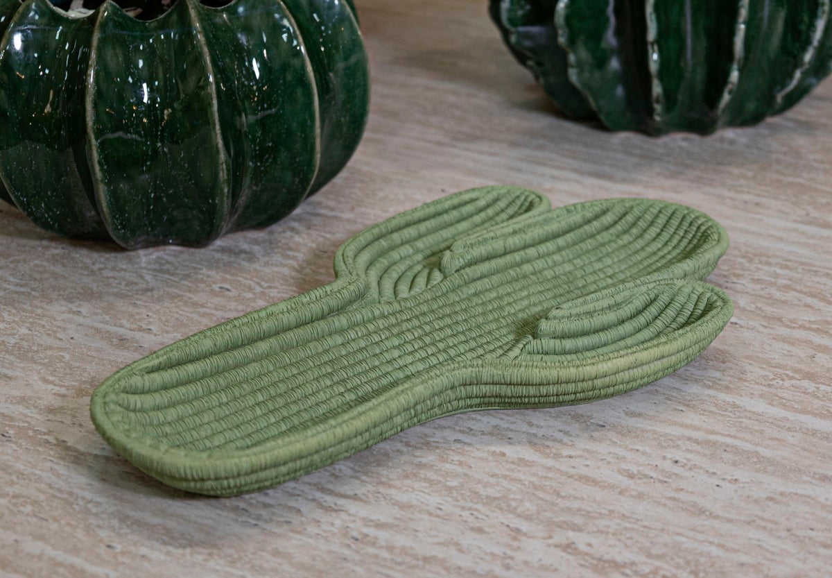 Dekotablett Kaktus Grün – Serviertablett