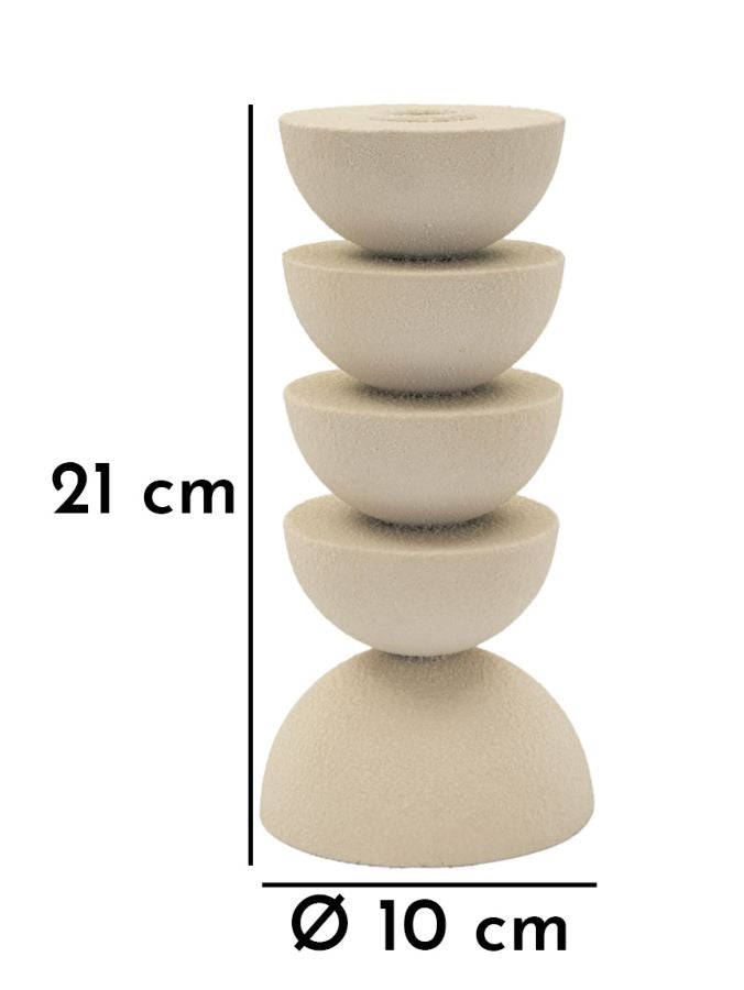 Kerzenhalter Dünen Creme Hoch – Kerzenhalter