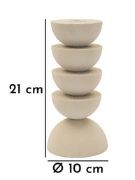 Kerzenhalter Dünen Creme Hoch – Kerzenhalter