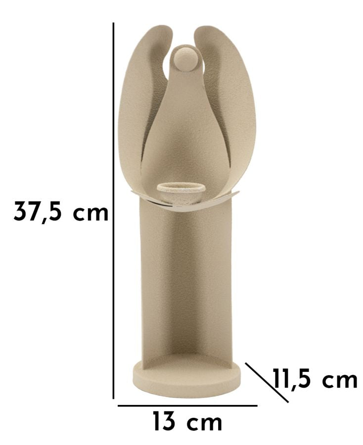 Kerzenhalter Engel Creme 37,5 cm – Kerzenhalter