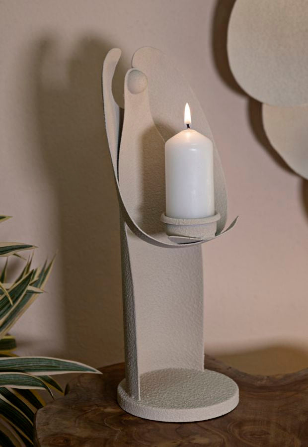 Kerzenhalter Engel Creme 30 cm – Kerzenhalter
