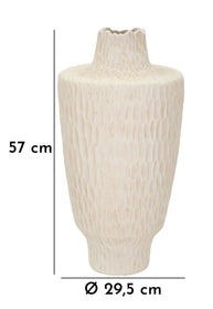 Blumenvase Schatten Creme 57 cm