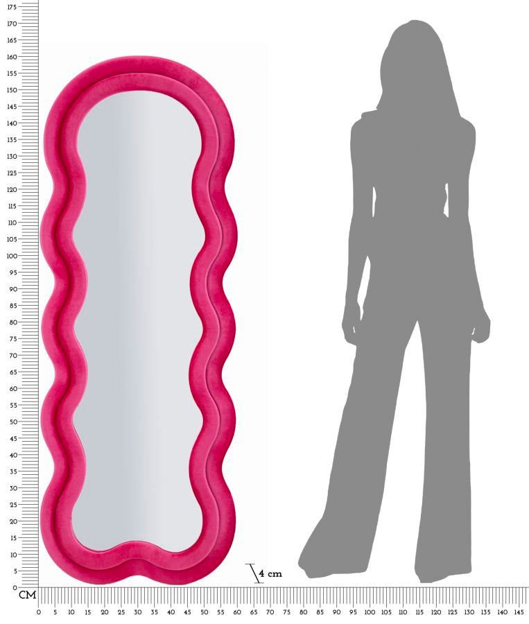 Wandspiegel Miki Fuchsia 160 cm