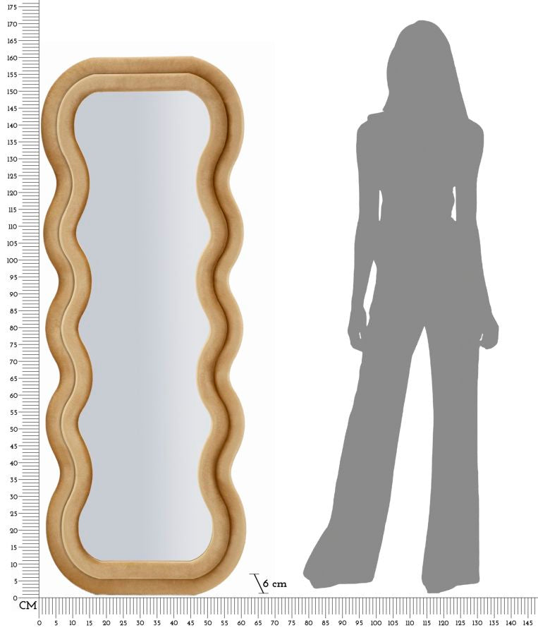 Wandspiegel Emily Gold 160 cm
