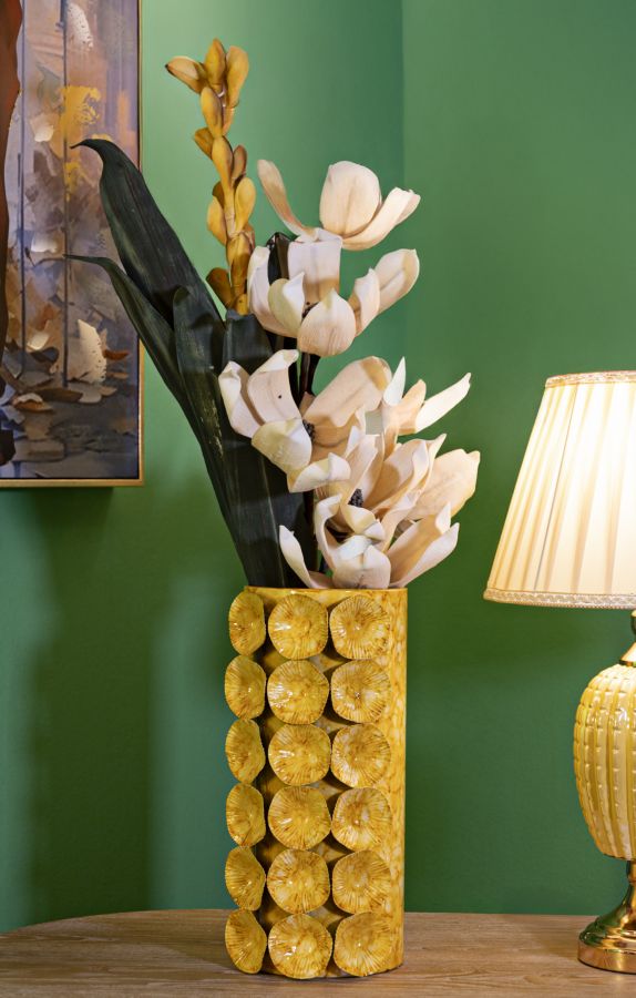 Blumenvase Tropfen Gelb – Dekovase