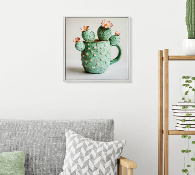 Wandbild Kaktus 40 cm C – Leinwandbild Deko