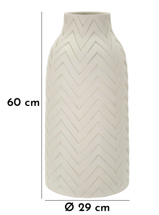 Blumenvase Winter Creme 60 cm