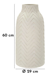 Blumenvase Winter Creme 60 cm