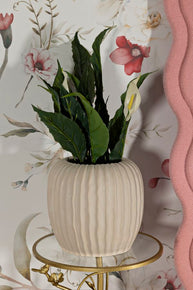 Blumenvase Nebel Creme 26 cm