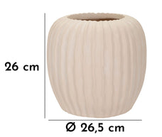 Blumenvase Nebel Creme 26 cm